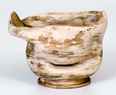 George Ohr Pottery Crumpled Vase, Stamped GEO. E. OHR / Biloxi, Miss.