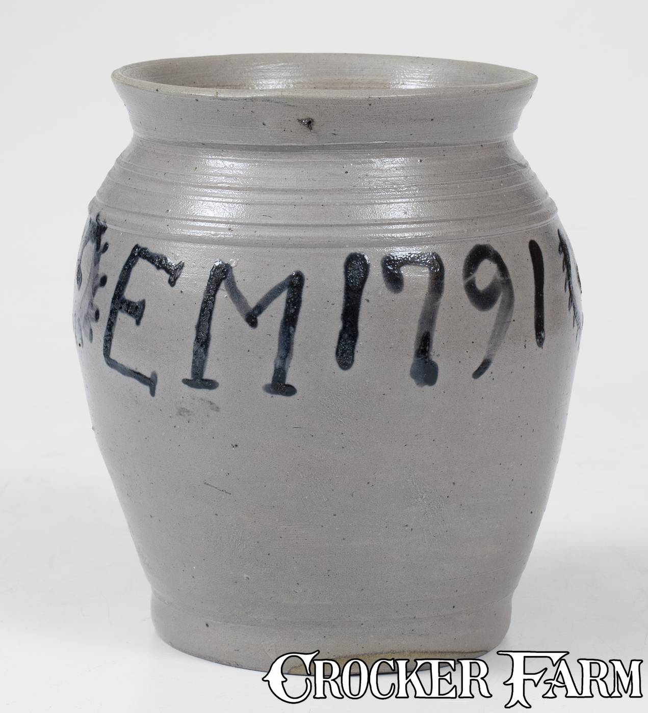 Abraham Mead (Greenwich, CT) 1791 Stoneware Jar