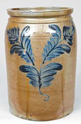 Alexandria Stoneware Jar, Stamped "B.C. MILBURN / ALEXA."