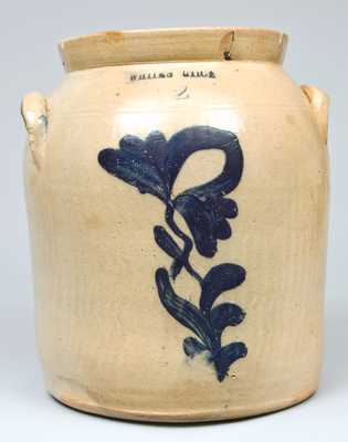 Cobalt-Decorated Stoneware Jar, Stamped 