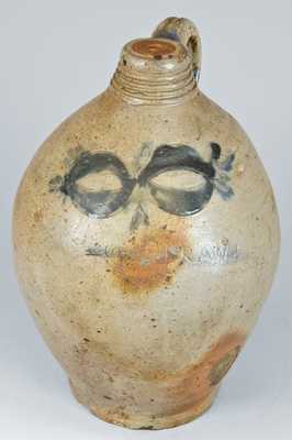 Early Stoneware Jug, Stamped  "COMMERAWS," Manhattan, NY.