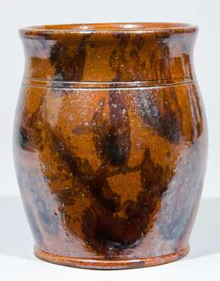 Glazed Redware Jar, Pennsylvania origin.