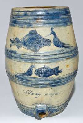 Antique Stoneware Water Cooler, Stamped "BOYNTON" (Albany, NY)