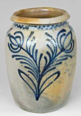 Alexandria Stoneware Jar, Stamped "B.C. MILBURN / ALEXA."