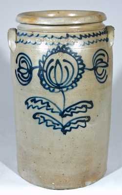 Alexandria Stoneware Jar, Stamped "B.C. MILBURN / ALEXA."