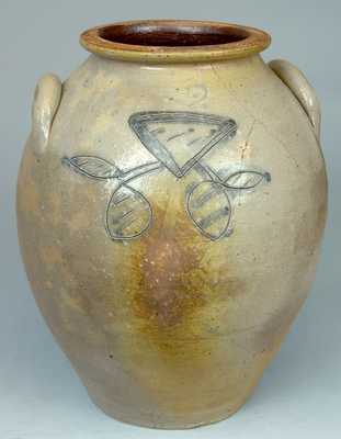 Incised Stoneware Jar, Midwestern or Northeastern U.S. Origin.