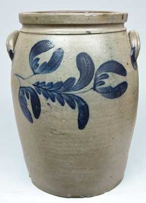 Cobalt-Decorated Stoneware Jar, att. G. & A. Black, Somerfield, PA.
