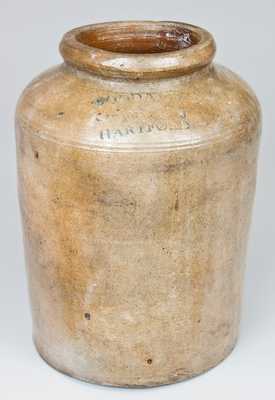 Stoneware Jar, Stamped 
