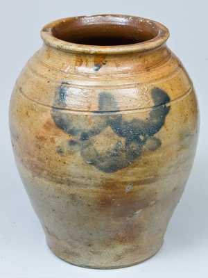 Small Cobalt-Decorated Stoneware Jar, attributed to Clarkson Crolius, Sr.