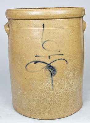 Stoneware Crock with Bee Stinger Decoration, possibly Red Wing, MN.