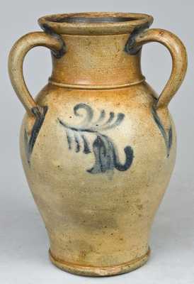 Three-Handled Stoneware Vase, NJ origin