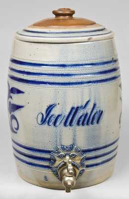 NJ Stoneware "Ice Water" Cooler, Wingender, Haddonfield, NJ