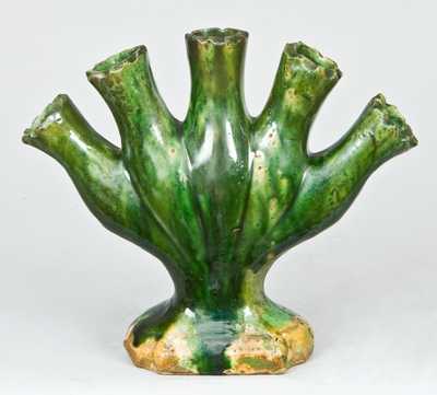 F.B. ARMITSTEAD Redware Finger Vase