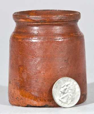 Miniature Glazed Redware Jar