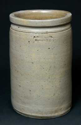 P. HISER & SONS / Washington, D.C. Stoneware Jar