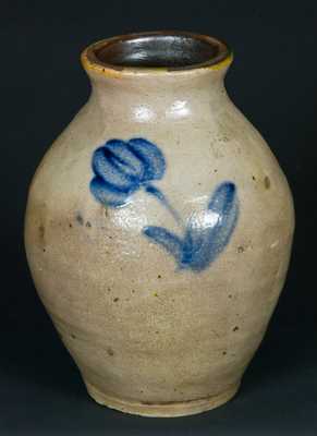 Cobalt-Decorated Stoneware Vase