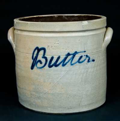New York "Butter" Crock Dated 1849