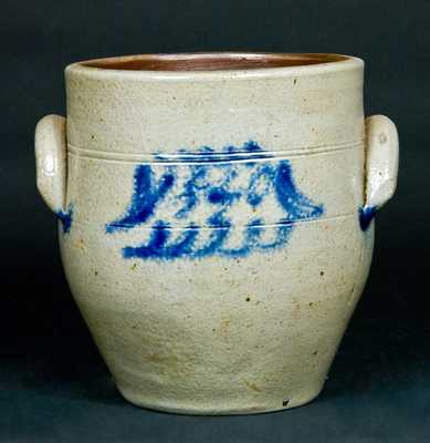 New York State Stoneware Jar Dated 1840
