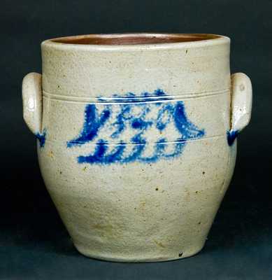 Northeastern US Stoneware Jar Dated 1840