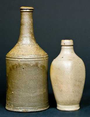 (2) Unusual Stoneware Drinking Vessels