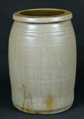 F.W. THOMPSON / Morgantown, WV Stoneware Crock