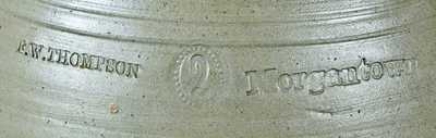 F.W. THOMPSON / Morgantown, WV Stoneware Crock