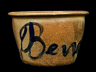 Inscribed "Benedict & Co," Pleasantville, PA Stoneware Bowl