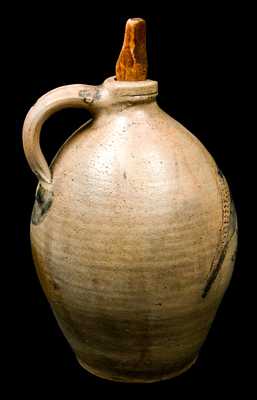 NY State Stoneware Jug with Incised Bird