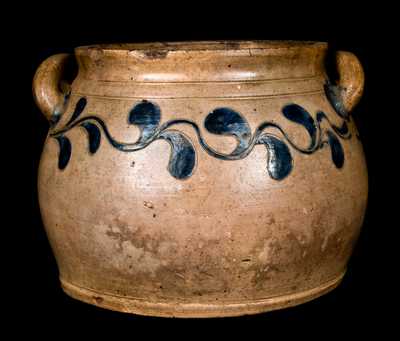 Squat-Formed New York City Stoneware Jar
