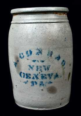 A. CONRAD / NEW / GENEVA / PA Stoneware Jar