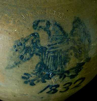 BOONVILLE, Missouri, Stoneware Jar w/ Federal Eagle