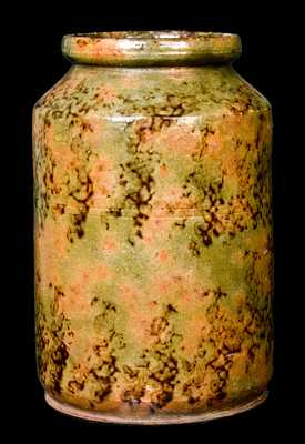 Probably New England Redware Jar w/ Exceptional Color