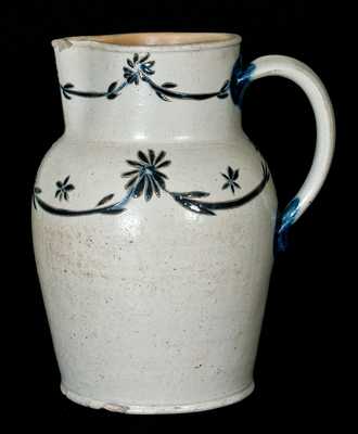 Early Baltimore Stoneware Pitcher w/ Fine Incising