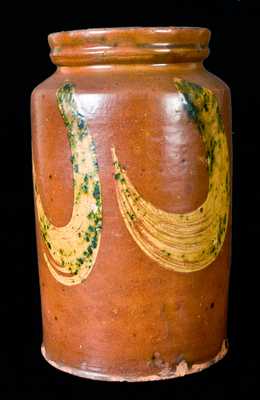 Redware Jar, possibly Morgantown, WV