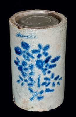 Western Pennsylvania Stoneware Jar w/ Tin Lid