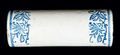Blue-and-White Stoneware Rolling Pin