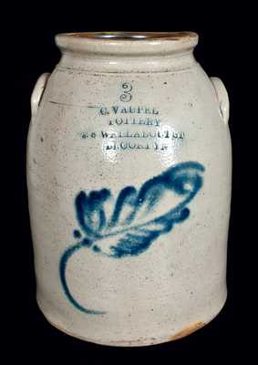 C. VAUPEL / POTTERY / 78 WALLABOUT ST / BROOKLYN Stoneware Jar