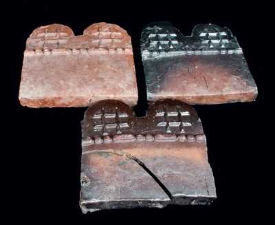 Three Georgia Pottery Slave Tiles