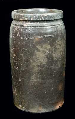 SOLOMON BELL (Winchester or Strasburg, VA) Stoneware Jar