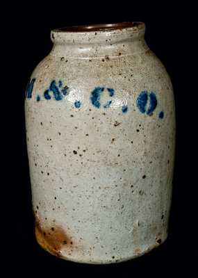 Ohio Stoneware Stenciled Canning Jar
