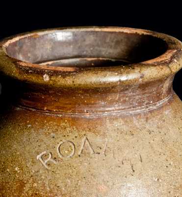 ROARK (James Roark, Denton County, Texas) Stoneware Jar (Rare Mark)