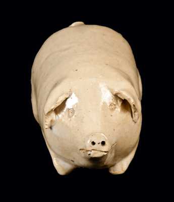 Stoneware Pig Bottle, Midwestern, late 19th century