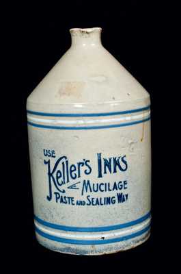 Keller s Inks Stoneware Advertising Jug