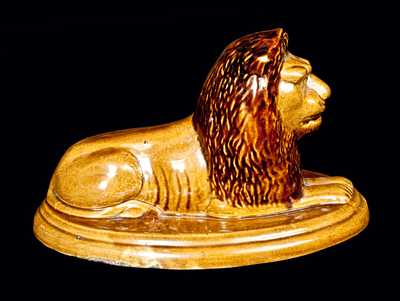 Large Mogadore, OH Stoneware Lion