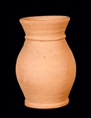 Redware Vase, possibly Medinger Pottery, Montgomery County, PA