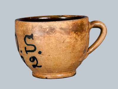 Rare Stoneware Coffee Cup Dated 1892
