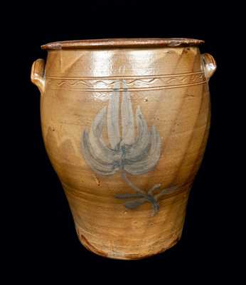 Cobalt-Decorated Stoneware Jar, possibly Beaver, PA, circa 1870