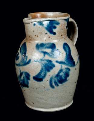 Cobalt-Decorated Stoneware Pitcher, Mid-Atlantic origin, probably Baltimore, One-Gallon