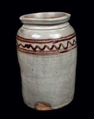 Rare Henry Glazier, Huntingdon, PA, Decorated Stoneware Jar