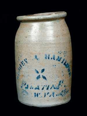 RICHEY & HAMILTON / PALATINE, W. VA Stoneware Wax Sealer